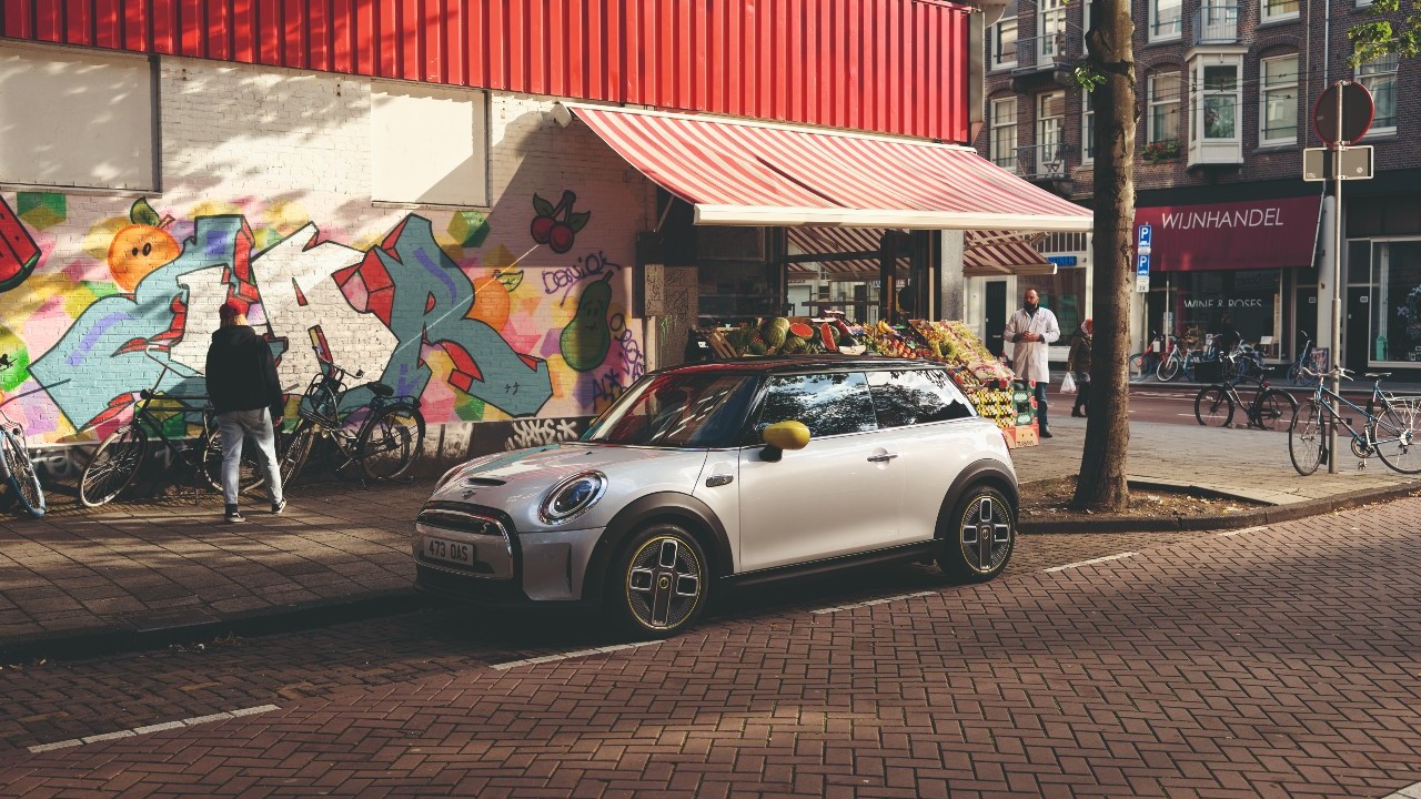 MINI Electric parked